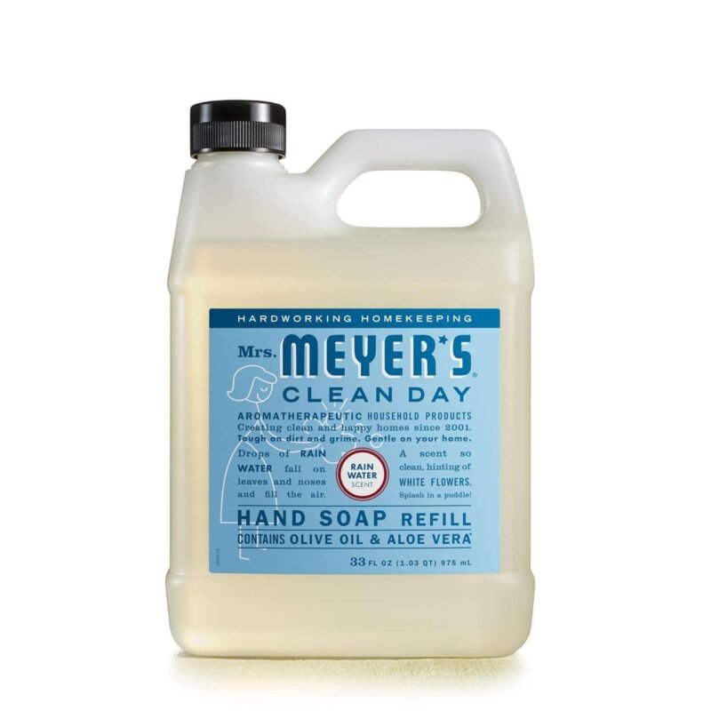 MRS. MEYER'S CLEAN DAY Liquid Hand Soap Refill. Rainwater. 33 OZ